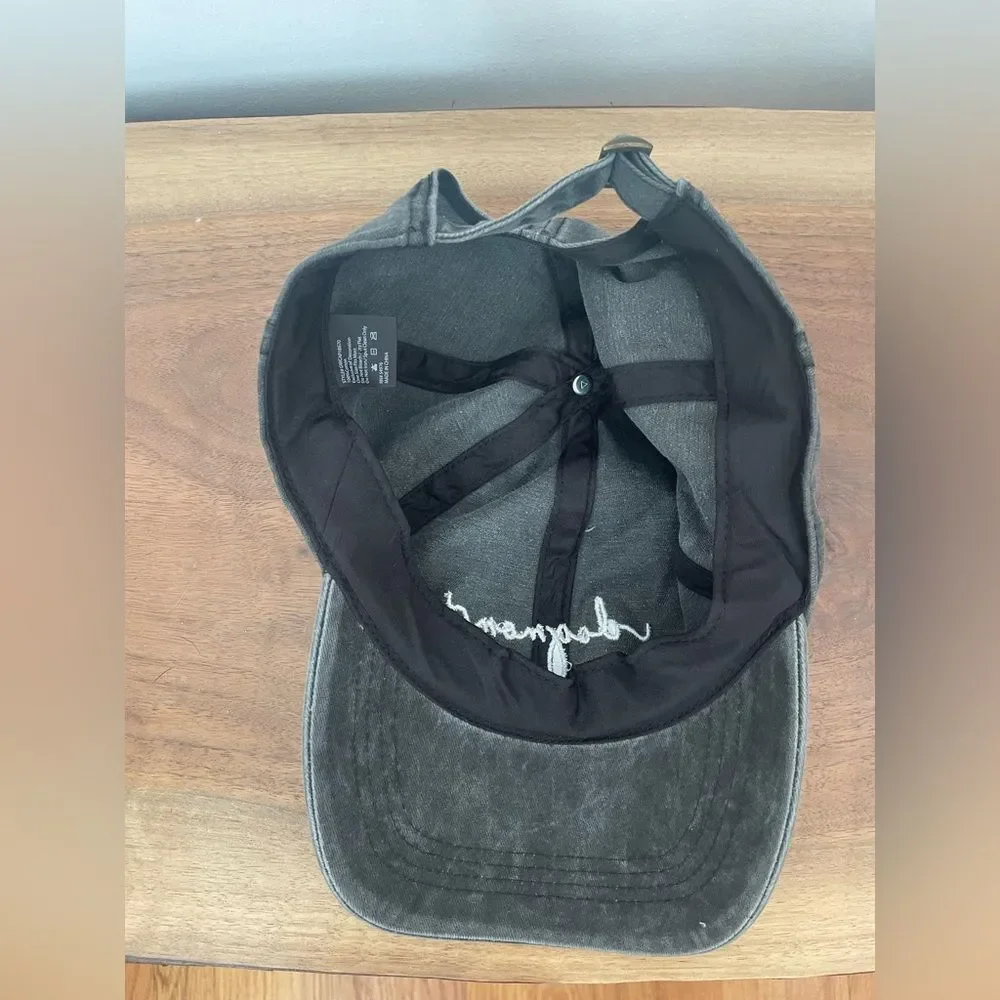 Dog Mom Dad Hat Embroidered Cap Adjustable Strap Back Gray One Size 100% Cotton